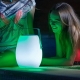 Haut-parleur Bluetooth lampe 22x30 cm, lumière LED 16 couleurs, portable