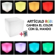LED Light Bluetooth Speaker Cube, various sizes, 16 color light, portable