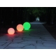 LED Sphere RGBW light, rechargeable battery, various sizes