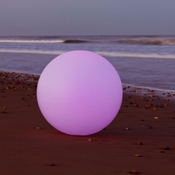 Bola, esfera con luz led RGBW, 80cm, batería recargable