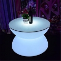 Table d’hospitalité illuminée avec lumière LED RGB sans fil, Lounge Bar, 60cm