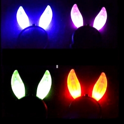 5 bandeaux Oreilles Lapin LED Bunny