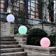 30 cm Solar LED Sphere, 7-color RGB lamp, color change function + docking, usb charging cable