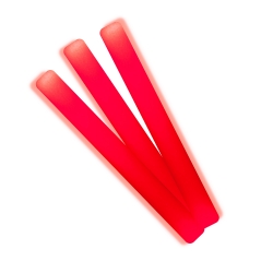 Bastão de Esponja Led Vermelho 48x4cm, Paus, Sticks