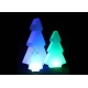 Árvore de natal luminosa led 82 cm, luz 16 cores