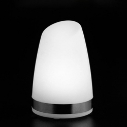 Lámpara de mesa "Keops" luz led blanca monocolor, batería recargable