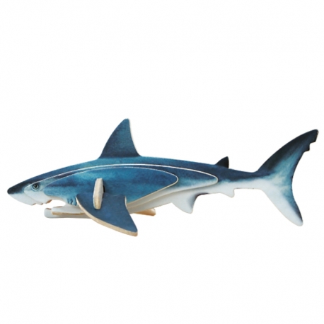 Pack de 12 Mini-Puzzle 3D Tiburón Azul Regalo Grupos Niños Invitados Cumpleaños