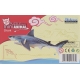Pacote de 12 Mini-Quebra-cabeças de Tubarão azul 3D, presentes crianças convidados aniversário