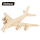 DIY Passenger Plane 3D Wood Painting Puzzle