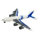DIY Avião de Passageiros, Quebra-cabeça 3D  de madeira para pintar