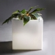 Cubo, vaso led 40 cm, luz 16 cores, bateria recarregável