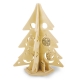 Pack of 5 DIY Christmas Tree 3D Wooden Painting Puzzle