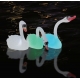 Floating Swan, 80 cm solar RGB LED Lamp, color change