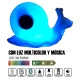 Lámpara Led infantil Snail altavoz bluetooth luz 16 colores, portátil