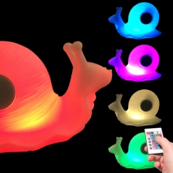 Luz Presença Lâmpada - Alto-falante bluetooth Snail crianças 16 cores, portáteis