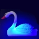 Floating Swan, 80 cm solar RGB LED Lamp, color change