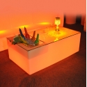 Quad-table avec lumière LED RGBW 16 couleurs, commande et batterie rechargeable