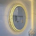 Espelho com luz led oval de Luxury