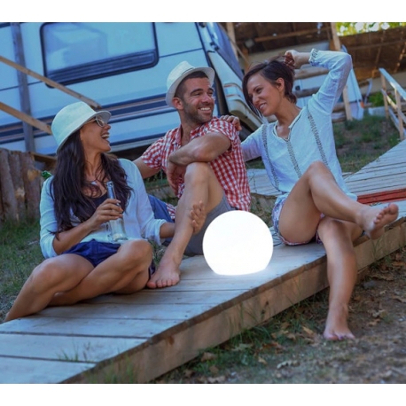 30 cm LED Sphere with RGBW light, rechargeable battery