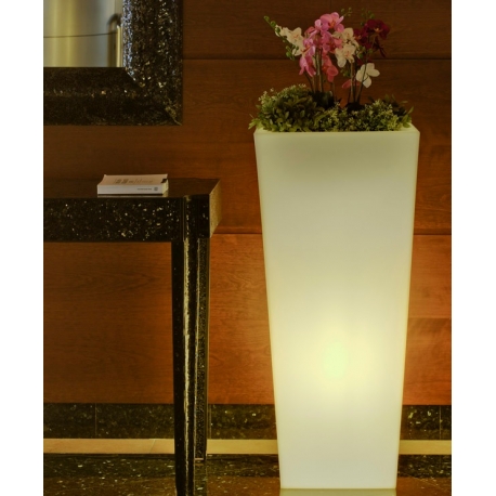 Solar LED Flowerpot 90cm RGBW 16 colors light 'Amsterdam'