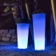 Macetero Maceta 60cm con luz led solar 16 colores RGBW 'Ficus'