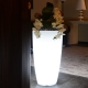 Vaso Plantador de 90cm com luz solar led 16 cores RGBW 'Amsterdam'