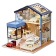 DIY Dúplex Casa con Piscina Miniatura Puzzle 3D con Luz y Música