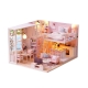 DIY Apartamento Ideal Casa Miniatura Puzzle 3D con Luz