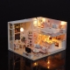 DIY Apartamento Ideal Casa em miniatura Quebra-cabeça 3D com Luz