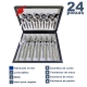 Set 24 Pieces Cutlery De Luxe Gift Box with Meat Knife