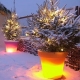 Jardinière Pot de fleurs avec lumière LED RGBW 'Roma' 60x68 cm