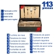 Conjunto de talheres de Luxury Antique caixa de presente 24/48/75/113 peças INOX 18/10 3 mm