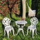 Conjunto de 1 Mesa e 2 Cadeiras de Alumínio de Máxima Qualidade e Resistência para jardim, varanda, terraço, piscina