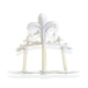 White Romantic Garden Bench Maximum Quality and Resistance Aluminum for garden, balcony, terrace, swimming pool.
