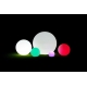 Ball with 16 color Led light 2 systems: solar and rechargeable electric battery