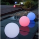 Bola con luz Led 16 colores 2 sistemas: solar y batería eléctrica recargable