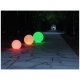 Ball with 16 color Led light 2 systems: solar and rechargeable electric battery
