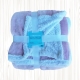 Manta de Coralina Color Liso 130x160 cm para Sofá, Microseda, Borreguito, Suave, Extra Confort