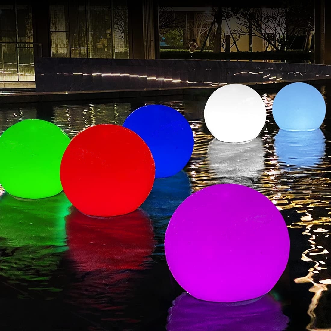 Ball 40cm waterproof floating solar Led light rechargeable battery