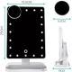 Make-up table mirror with LED light, touch screen, speaker option
