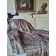 Manta Coralina Lisa 130x160 cm para Sofá, Microseda, Borreguito, Macia, Extra Conforto