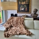 Couverture Coral Couleur Lisse 130x160 cm pour Canapé, Microseda, Mouton, Doux, Extra Confort