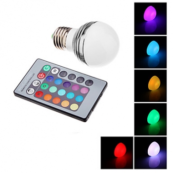 Ampoules LED, E27, 3W, RGB, mini