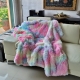 plaid throws Coralina Blanket Smooth Color 130x160 cm for Sofa,