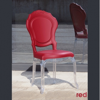 Red Italian chairs, Belle Epoque