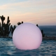 Boule, sphère avec lumière LED RGBW, 80cm, batterie rechargeable