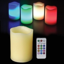 Bougies LED, bougies de cire, RGB, avec le contrôle