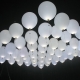 Ballons LED, blanc, grand, 45cm