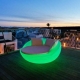 Cama Balinesa Sofa con luz LED cambio de color Formentera