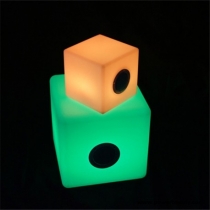 Cubo Altavoz bluetooth luminoso luz led 16 colores portátil varios tamaños